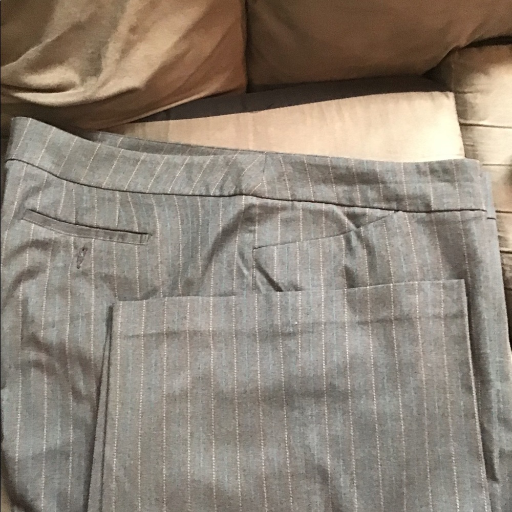 Dark gray trousers